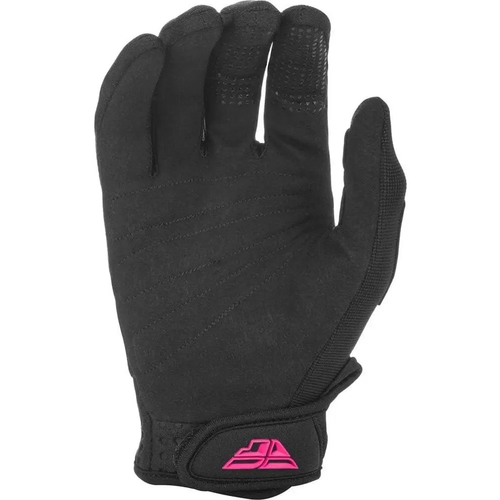 Fly Racing F-16 Gloves Black Pink Size 5 Youth Medium YM Women's XS New NWT